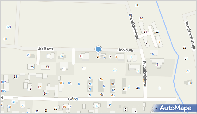 Koczargi Stare, Górki, 4F, mapa Koczargi Stare