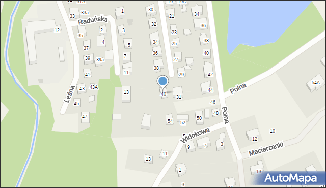 Kolbudy, Górna, 40, mapa Kolbudy