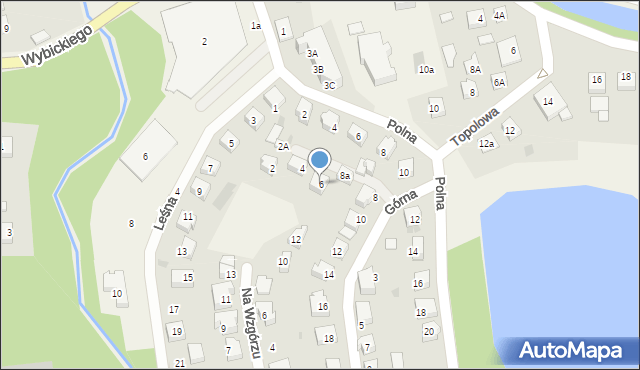 Kolbudy, Górna, 6, mapa Kolbudy