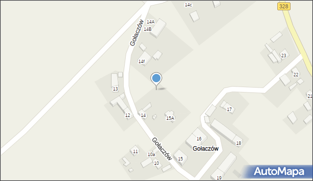 Konradówka, Gołaczów, 15b, mapa Konradówka