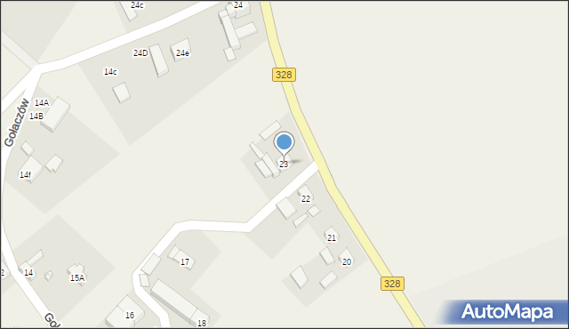 Konradówka, Gołaczów, 23, mapa Konradówka