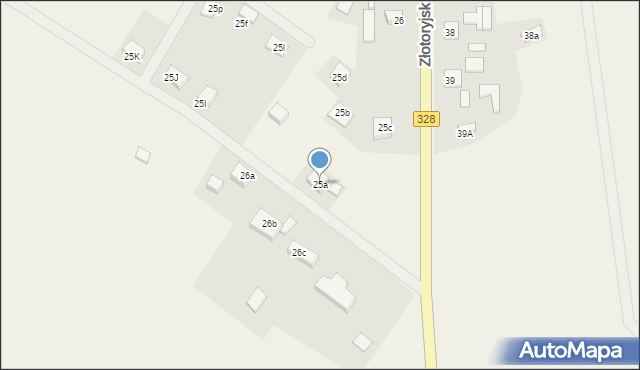 Konradówka, Gołaczów, 25a, mapa Konradówka