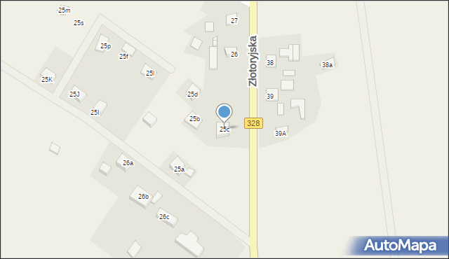 Konradówka, Gołaczów, 25c, mapa Konradówka