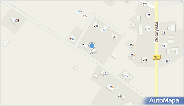 Konradówka, Gołaczów, 25I, mapa Konradówka