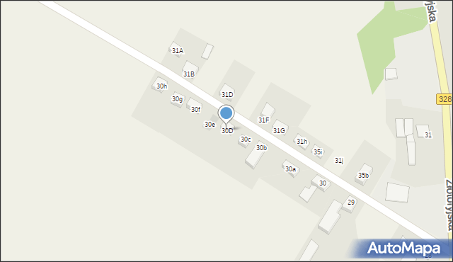 Konradówka, Gołaczów, 30D, mapa Konradówka