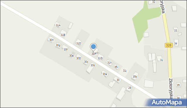 Konradówka, Gołaczów, 31F, mapa Konradówka