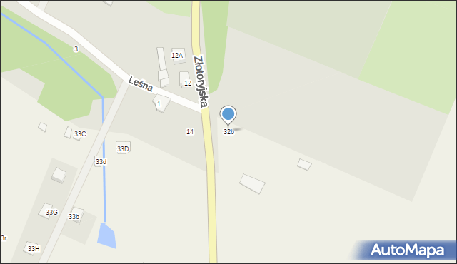 Konradówka, Gołaczów, 32b, mapa Konradówka