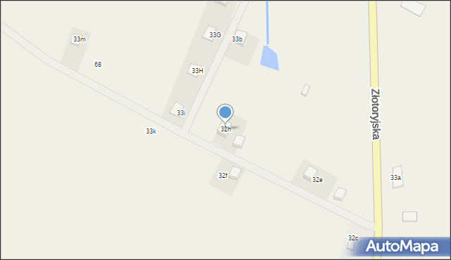 Konradówka, Gołaczów, 32h, mapa Konradówka