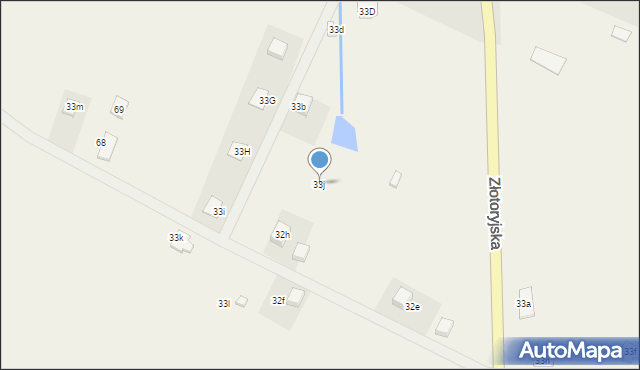 Konradówka, Gołaczów, 33j, mapa Konradówka