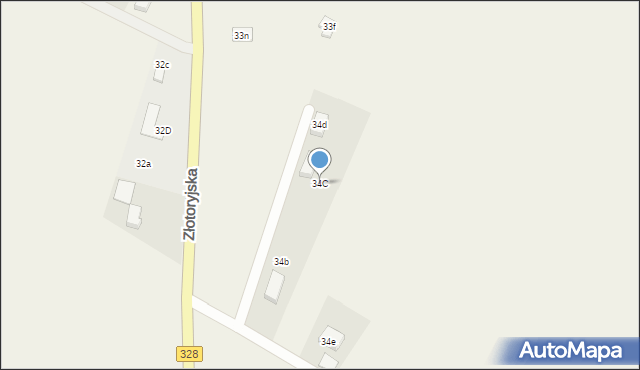 Konradówka, Gołaczów, 34C, mapa Konradówka