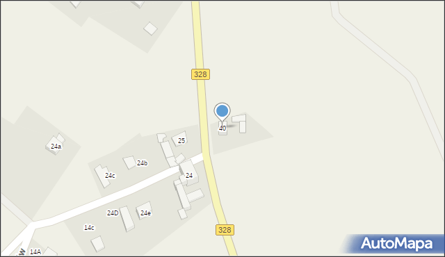 Konradówka, Gołaczów, 40, mapa Konradówka