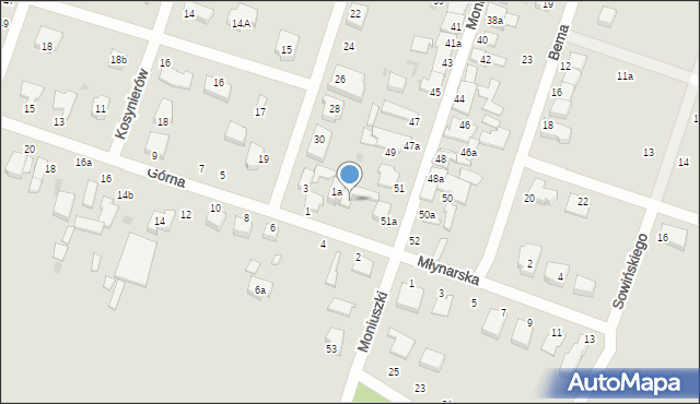 Konstantynów Łódzki, Górna, 1b, mapa Konstantynów Łódzki