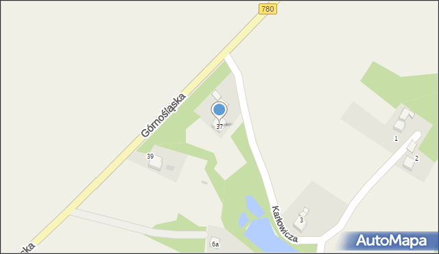 Kopciowice, Górnośląska, 37, mapa Kopciowice