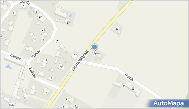 Kopciowice, Górnośląska, 43, mapa Kopciowice