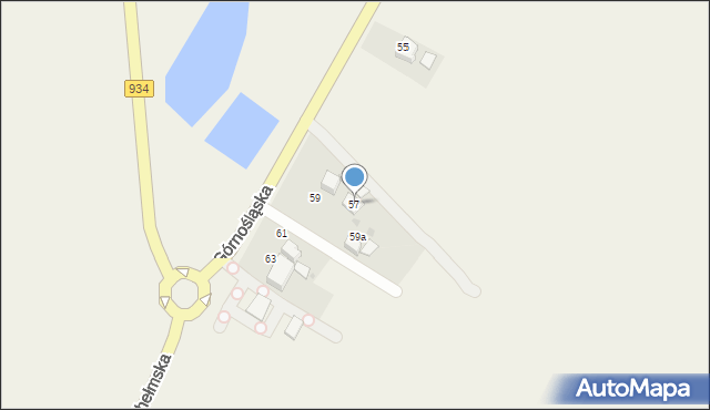 Kopciowice, Górnośląska, 57, mapa Kopciowice