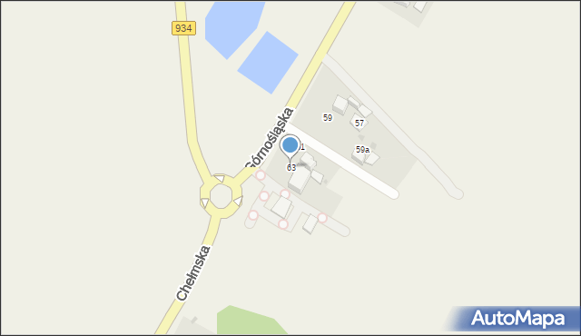 Kopciowice, Górnośląska, 63, mapa Kopciowice