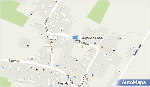 Kopki, Górka Mała, 6, mapa Kopki
