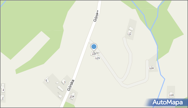 Korczyna, Górska, 12c, mapa Korczyna