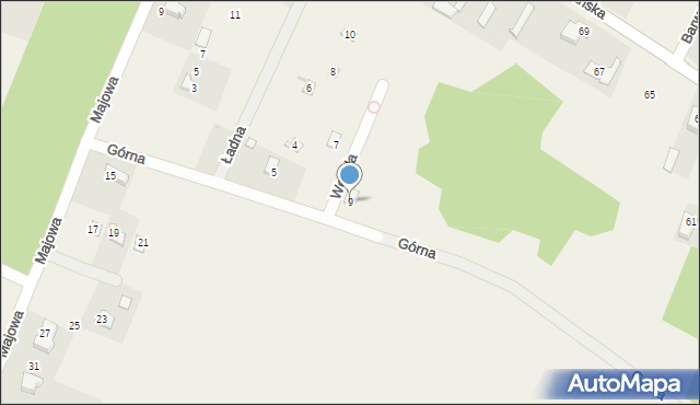 Kosewko, Górna, 9, mapa Kosewko