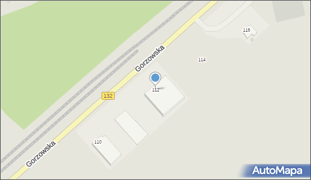 Kostrzyn nad Odrą, Gorzowska, 112, mapa Kostrzyn nad Odrą