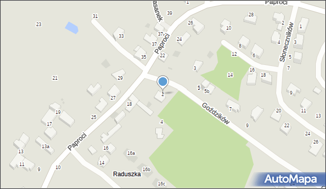 Koszalin, Goździków, 2, mapa Koszalina