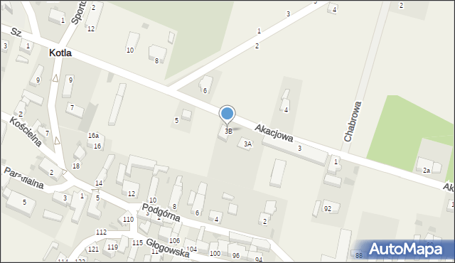 Kotla, Górna, 3B, mapa Kotla