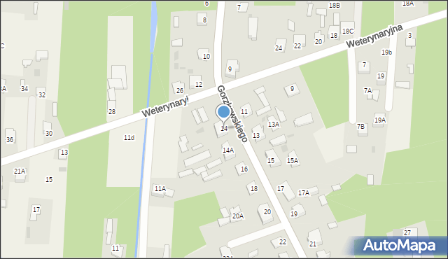 Kotuń, Gorzkowskiego, 14, mapa Kotuń