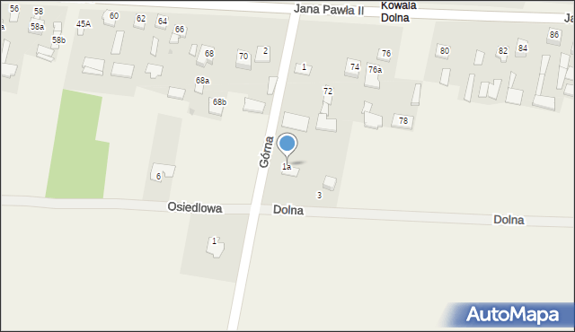 Kowala-Stępocina, Górna, 1a, mapa Kowala-Stępocina