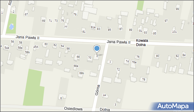 Kowala-Stępocina, Górna, 2, mapa Kowala-Stępocina