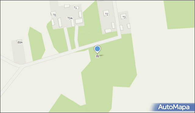 Kozły, Gotowa, 61, mapa Kozły