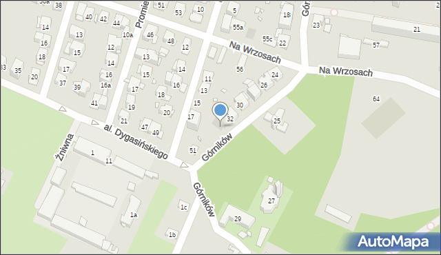 Kraków, Górników, 34, mapa Krakowa