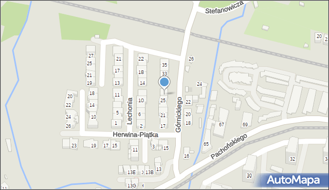 Kraków, Górnickiego Łukasza, 27, mapa Krakowa