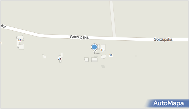 Krotoszyn, Gorzupska, 28A, mapa Krotoszyna