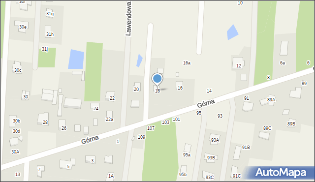 Krupia Wólka, Górna, 18, mapa Krupia Wólka