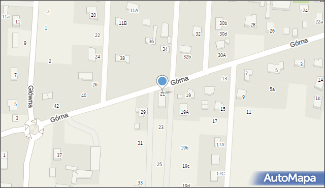 Krupia Wólka, Górna, 21, mapa Krupia Wólka