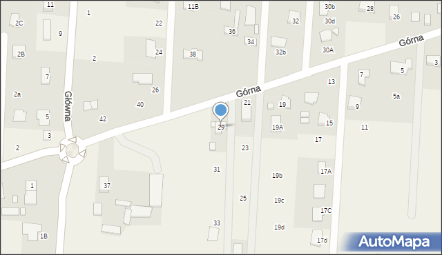 Krupia Wólka, Górna, 29, mapa Krupia Wólka