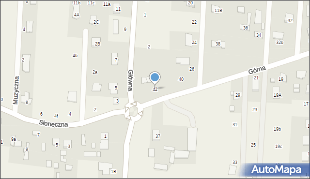 Krupia Wólka, Górna, 42, mapa Krupia Wólka