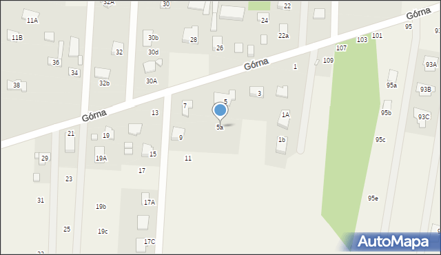 Krupia Wólka, Górna, 5a, mapa Krupia Wólka