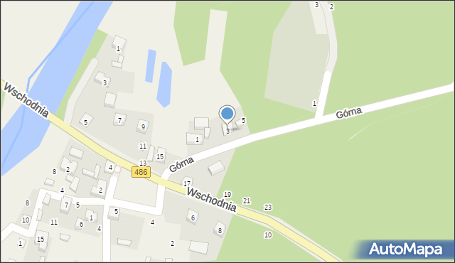 Krzeczów, Górna, 3, mapa Krzeczów