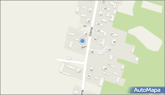 Krzętów, Górna, 24a, mapa Krzętów