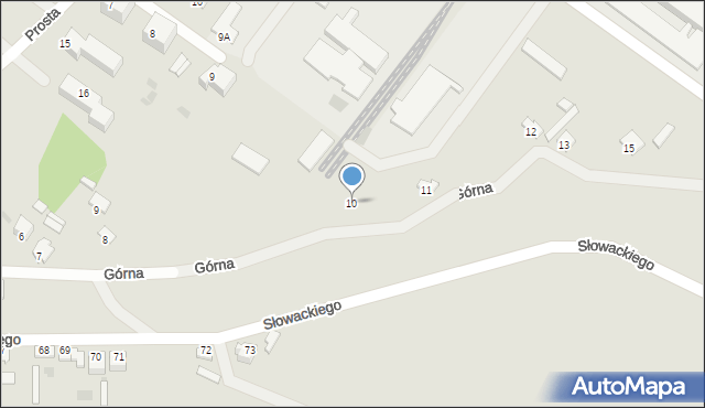 Kunów, Górna, 10, mapa Kunów