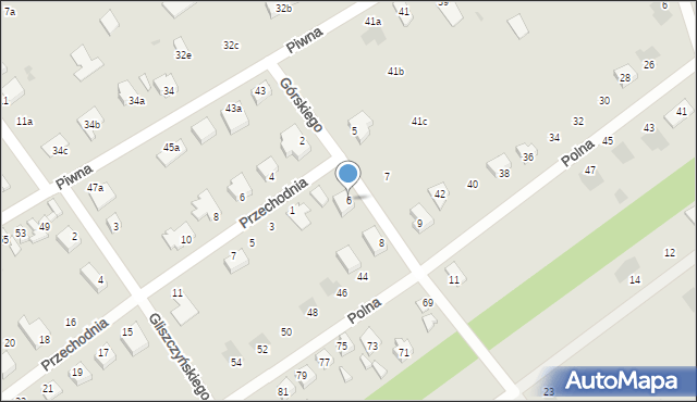 Kutno, Górskiego Franciszka, 6, mapa Kutno