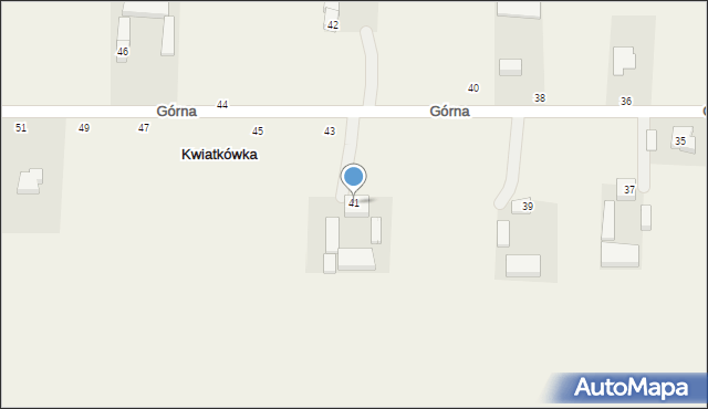 Kwiatkówka, Górna, 41, mapa Kwiatkówka