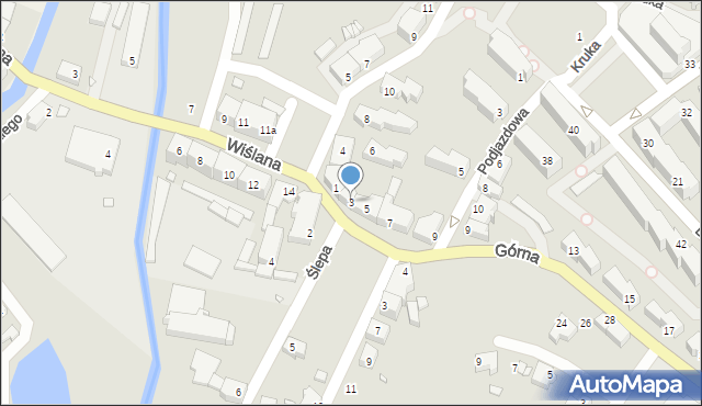 Kwidzyn, Górna, 3, mapa Kwidzyn