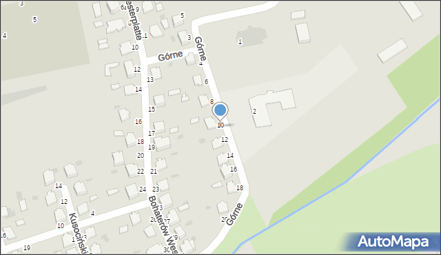 Łańcut, Górne, 10, mapa Łańcut