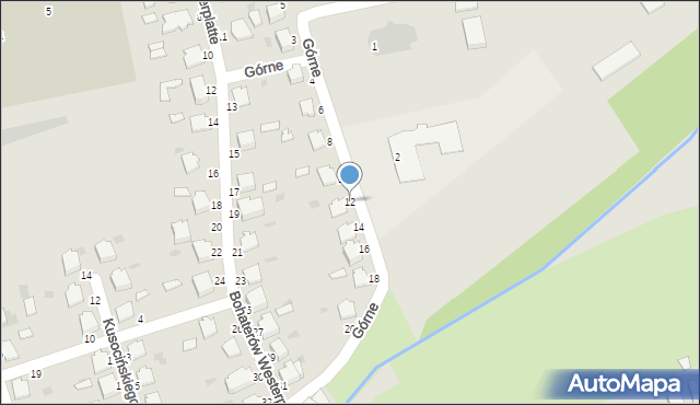 Łańcut, Górne, 12, mapa Łańcut