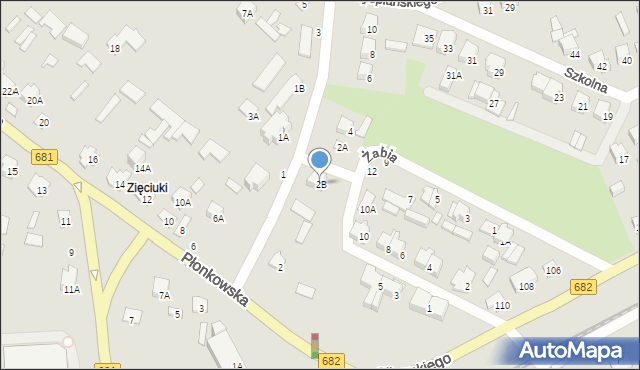 Łapy, Goździkowska, 2B, mapa Łapy