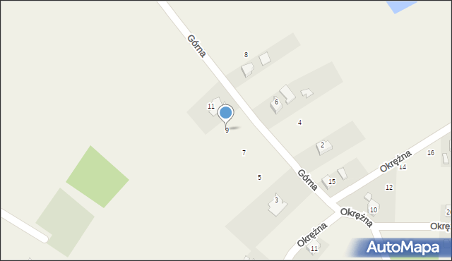 Łaziska, Górna, 9, mapa Łaziska