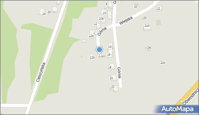 Łaziska Górne, Górna, 12c, mapa Łaziska Górne