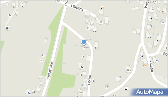 Łaziska Górne, Górna, 2, mapa Łaziska Górne